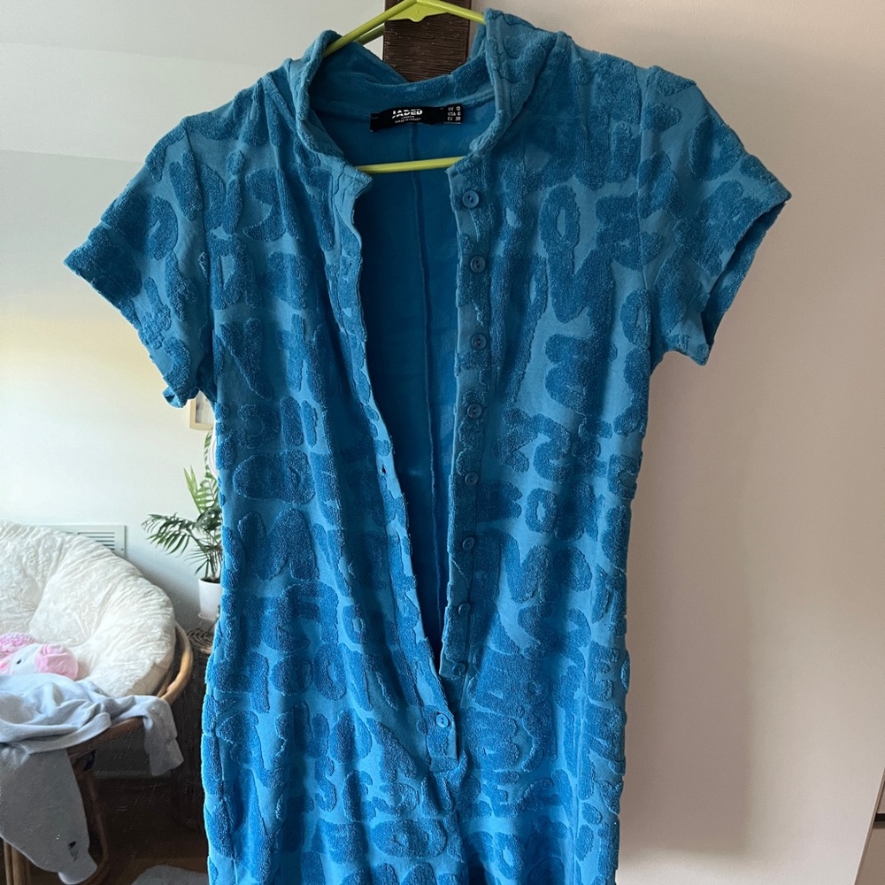 Jaded London Button-Up cover up romper